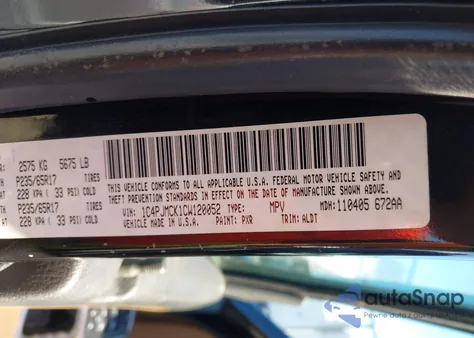 2012 Jeep Liberty Limited Edition from USA, damaged, VIN 1C4PJMCK1CW120052